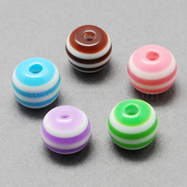 12mm Mixed Color Round Resin Beads