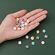 91pcs 7 couleurs perles d'argile polymère faites à la main(CLAY-YW0001-38)-7
