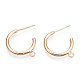 Brass Stud Earring Findings(KK-S345-030G)-2