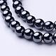 1 Strand Grade AAA Non-Magnetic Synthetic Hematite Round Beads Strands(X-G-H1623-6mm-1)-1