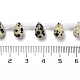 dalmatien naturelle perles de jaspe brins(G-Q167-A20-02)-4