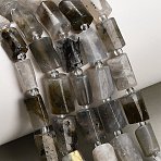 Natural Labradorite Beads Strands, Column, with Seed Beads, 10~14x6~9.5mm, Hole: 1mm, about 27~31pcs/strand, 15.16~15.75''(38.5~40cm)(G-F836-B06-01)