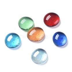 Transparent Glass Cabochons, Mixed Shapes, Mix Style, Mixed Color, 19~21x18.5~19.5x8~8.6mm(GLAA-XCP0011-24)