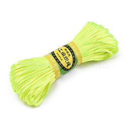 Polyester Rattail Satin Cord, for Chinese Knotting, Jewelry Making, Green Yellow, 2mm, about 21.87 yards(20m)/bundle, 6bundles/bag(OCOR-Q006-09)