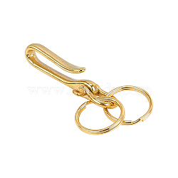 Elite Brass Swiveling U-Hook, Snap Hook, Golden, 95x25mm, 2pcs/box(KK-PH0001-42G)