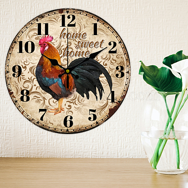 MDF Printed Wall Clock(HJEW-WH0058-002)-5