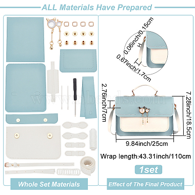 Kit de fabricación de bolsos cruzados para mujer(DIY-WH0387-30C)-2
