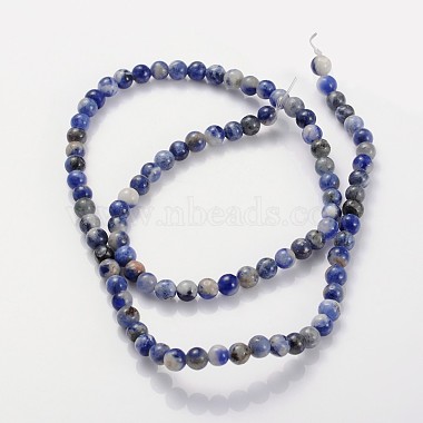 Natural Sodalite Beads Strands(GSR4mmC013)-3