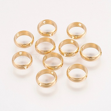 Real Gold Plated Ring Brass Beads