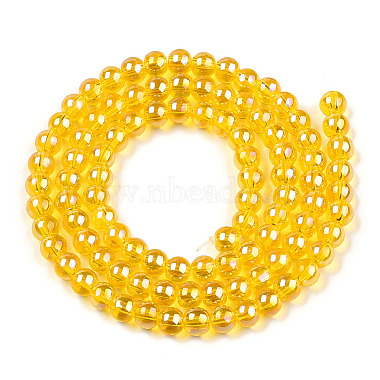 Electroplate Transparent Glass Beads Strands(GLAA-T032-T4mm-AB11)-3