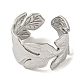 304 Stainless Steel Open Cuff Ring(RJEW-C067-11P)-2