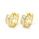 Cubic Zirconia Branch Thick Hoop Earrings(EJEW-E270-12G)-1