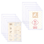 A5 PVC Plastic ID Name Card Holder, Key Card Tag Holder, Rectangle, Horizontal, Clear, 155x220x1.5mm, Inner Diameter: 148x210mm(AJEW-WH0083-70A)