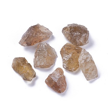 Natural Smoky Quartz Beads, Nuggets, No Hole/Undrilled, 24.5~47x16~41x10~26.5mm, about 100g/bag