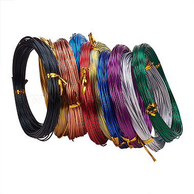 Pack of 10 rolls Mixed Color Round Aluminum Wire Jewelry Making Beading Craft Wire 20 Gauge 65 Feet/Roll(AW-PH0001-01-0.8mm)-4
