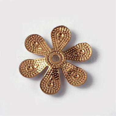 Blumen Messing Emaille-Perlen(KK-K114-CM-G)-3