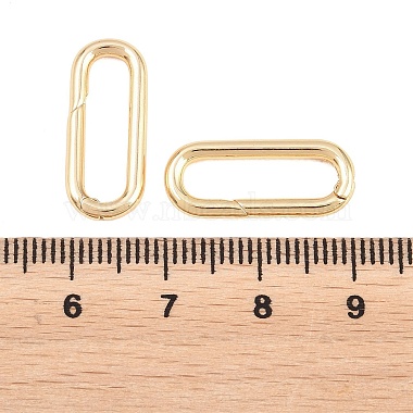 Brass Spring Gate Rings(KK-H287-09G)-3