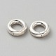 925 Sterling Silver Spring Gate Rings(STER-WH0004-045)-2