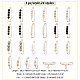 Pandahall elit 24piezas 24 juego de broches de imperdible con cuentas de perlas de imitación de plástico estilo(SJEW-PH0001-10)-2