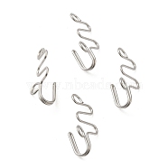 316 Surgical Stainless Steel Clip on Nose Rings, Nose Cuff Non Piercing Jewelry, Stainless Steel Color, 23x12x6.5mm(STAS-P336-09I-P)