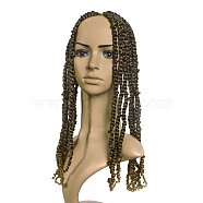 Pre-Twisted Passion Twists Crochet Hair, Pre-Looped Crochet Braids Synthetic Braiding Hair Extension, Low Temperature Heat Resistant Fiber, Long & Curly Hair, Light Brown, 18 inch(45.7cm)(OHAR-G005-17B)