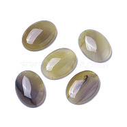 Natural Agate Cabochons, Oval, 30x22x7~8mm(G-F605G-01)