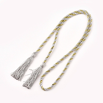 Curtain Tassel Tieback Rope, for Home Window Decorations, Gray, 112cm