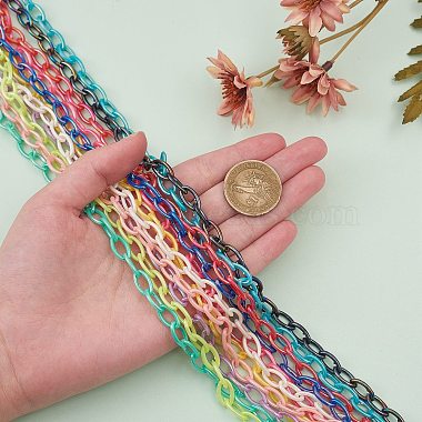 11 Colors Acrylic Opaque Cable Chains(PACR-CJ0001-12)-6