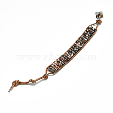 Cowhide Leather Cord Bracelets(BJEW-R309-01B-12)-3