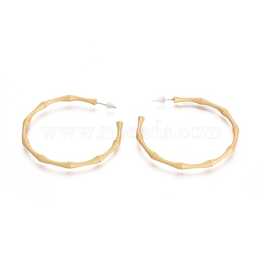 Semicircular Brass Stud Earrings(EJEW-E196-15MG)-2