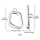 Alloy Toggle Clasps(PALLOY-YW0002-22MS)-4