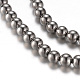Electroplate Magnetic Synthetic Hematite Bead Strands(G-A165A-4mm-05)-1