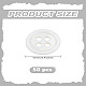 50pcs 4-hole shell buttons(BUTT-LP0001-02)-2