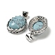 Synthetic Turquoise Pendants(G-Z050-06C)-2