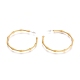 Semicircular Brass Stud Earrings(EJEW-E196-15MG)-2