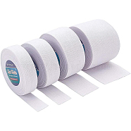 BENECREAT Flat Elastic Rubber Cord/Band, Webbing Garment Sewing Accessories, White, 4 rolls/set(EC-BC0001-13)