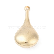 CCB Plastic Pendants, Teardrop, with Loop, Golden, 32x17x8.5mm, Hole: 1.6mm(CCB-D278-15G)