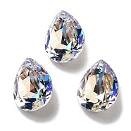 K9 Glass, Imitation Czech Rhinestone, Teardrop, Moonlight, 14x10x6mm(GLAA-H034-03D-001MO)