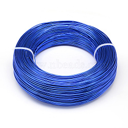 Round Aluminum Wire, Flexible Craft Wire, for Beading Jewelry Doll Craft Making, Royal Blue, 18 Gauge, 1.0mm, 200m/500g(656.1 Feet/500g)(AW-S001-1.0mm-09)