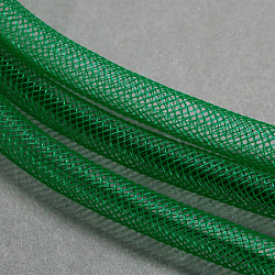 Plastic Net Thread Cord, Dark Green, 4mm, 50Yards/Bundle(150 Feet/Bundle)(PNT-Q003-4mm-13)