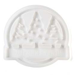 DIY Silicone Holder Molds, Resin Casting Molds, Clay Craft Mold Tools, White, Tree, 155x165x7mm, Inner Diameter: 150x130mm(SIMO-Z002-01G)