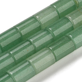 Natural Green Aventurine Beads Strands, Column, 7.5~8x6mm, Hole: 1.2mm, about 48~50pcs/strand,  15.16''~15.31''(38.5~38.9cm)