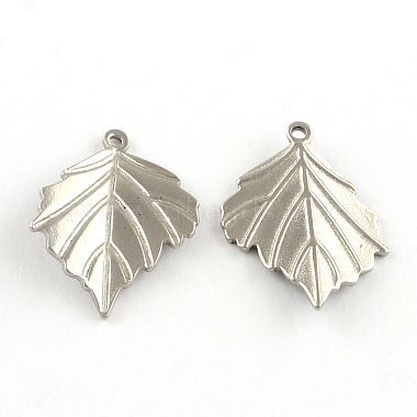 Stainless Steel Color Leaf Stainless Steel Pendants