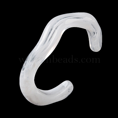 Twisted Acrylic Cuff Bangles for Women(BJEW-F538-03A)-2