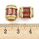 Rack Plating Brass Micro Pave Cubic Zirconia European Beads(KK-F089-31G-01)-3