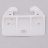 (Clearance Sale)Crab Shape Plastic Bolt, Closet Findings, White, 41.5x58.5x7.5mm, Hole: 2.5 & 3.5 & 8x4mm(AJEW-WH0129-87)