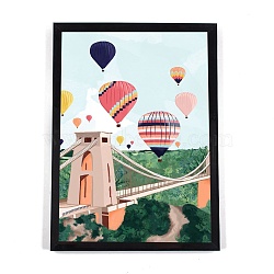 DIY 5D Bristol City Canvas Diamond Painting Kits, with Resin Rhinestones, Sticky Pen, Tray Plate, Glue Clay, Frame and Drawing Pin, for Home Wall Decor Full Drill Diamond Art Gift, Clifton Suspension Bridge, 399x297x3mm(DIY-C018-13)