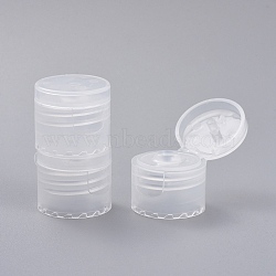 Plastic Bottle Caps, Flip Top Caps, Clear, 23x20mm, Inner Diameter: 20mm(FIND-WH0052-02)