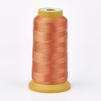 Polyester Thread, for Custom Woven Jewelry Making, Sandy Brown, 0.25mm, about 700m/roll