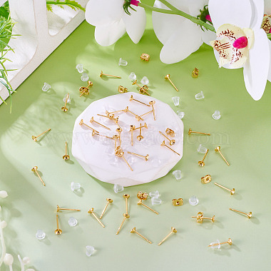 50Pcs Brass Earring Settings(KK-TA0008-38C)-5
